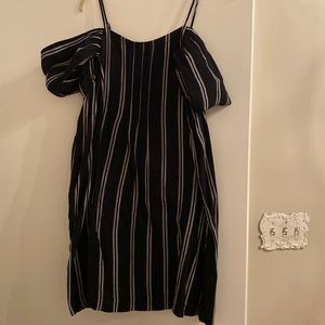 Black and white striped sundress